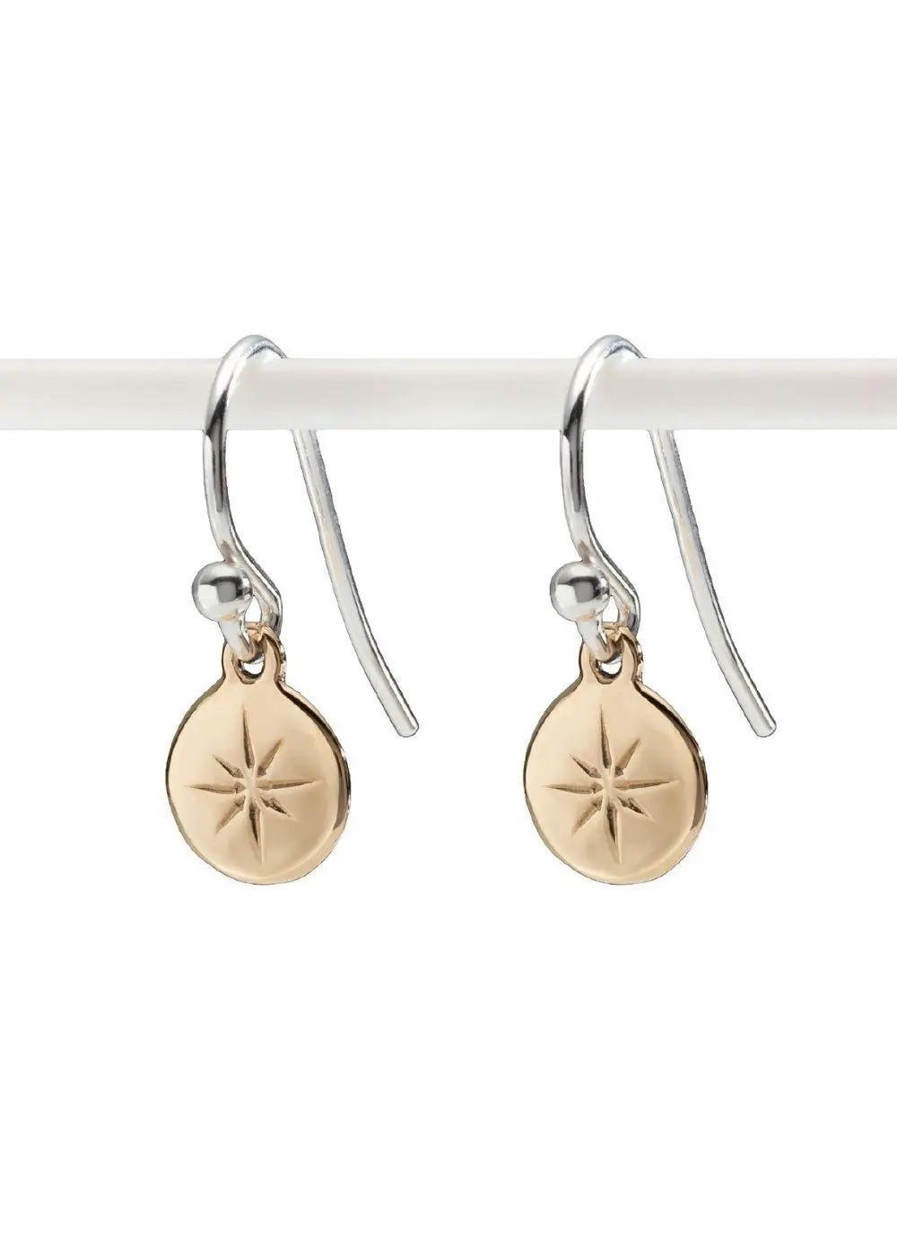 9ct Gold & Sterling Silver Light My Way Earrings